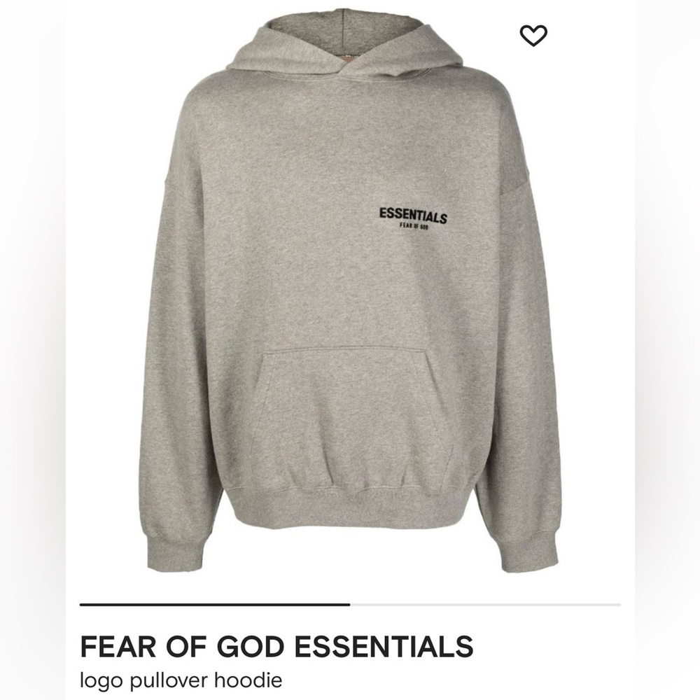 Essentials fear of god hoodie dark oatmeal Large NWT🔥